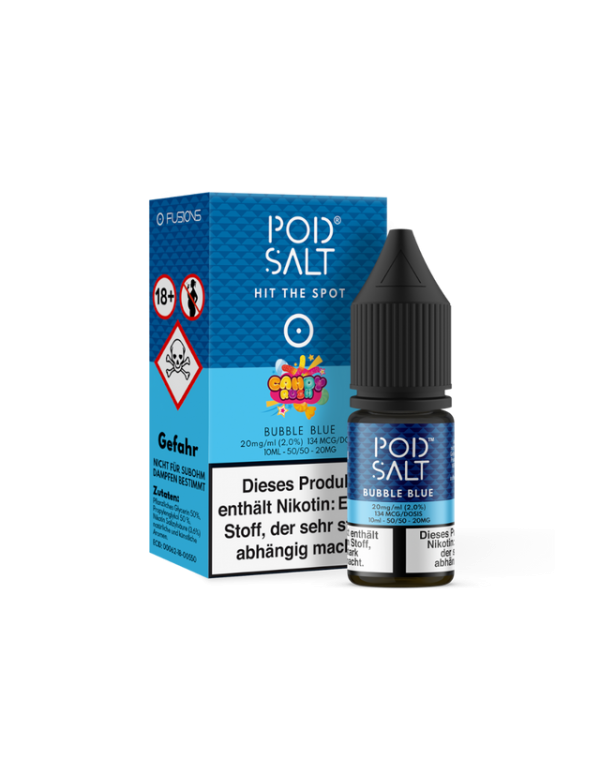 Pod Salt Fusion – Bubble Blue – Nikoti...